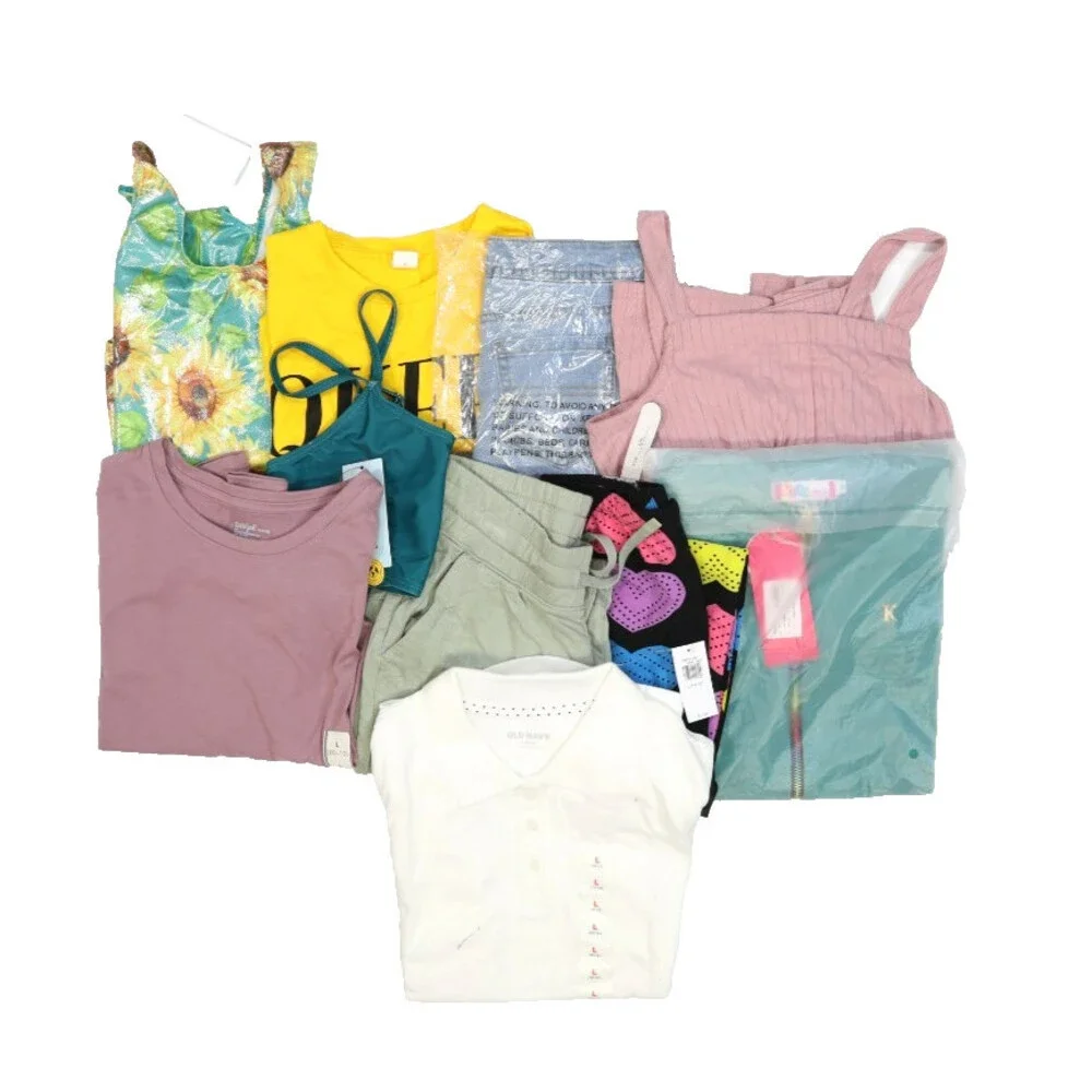Wholesale Bulk Lot Of 10 Girls Size Large 10/12 Mixed Season Tops Bottoms